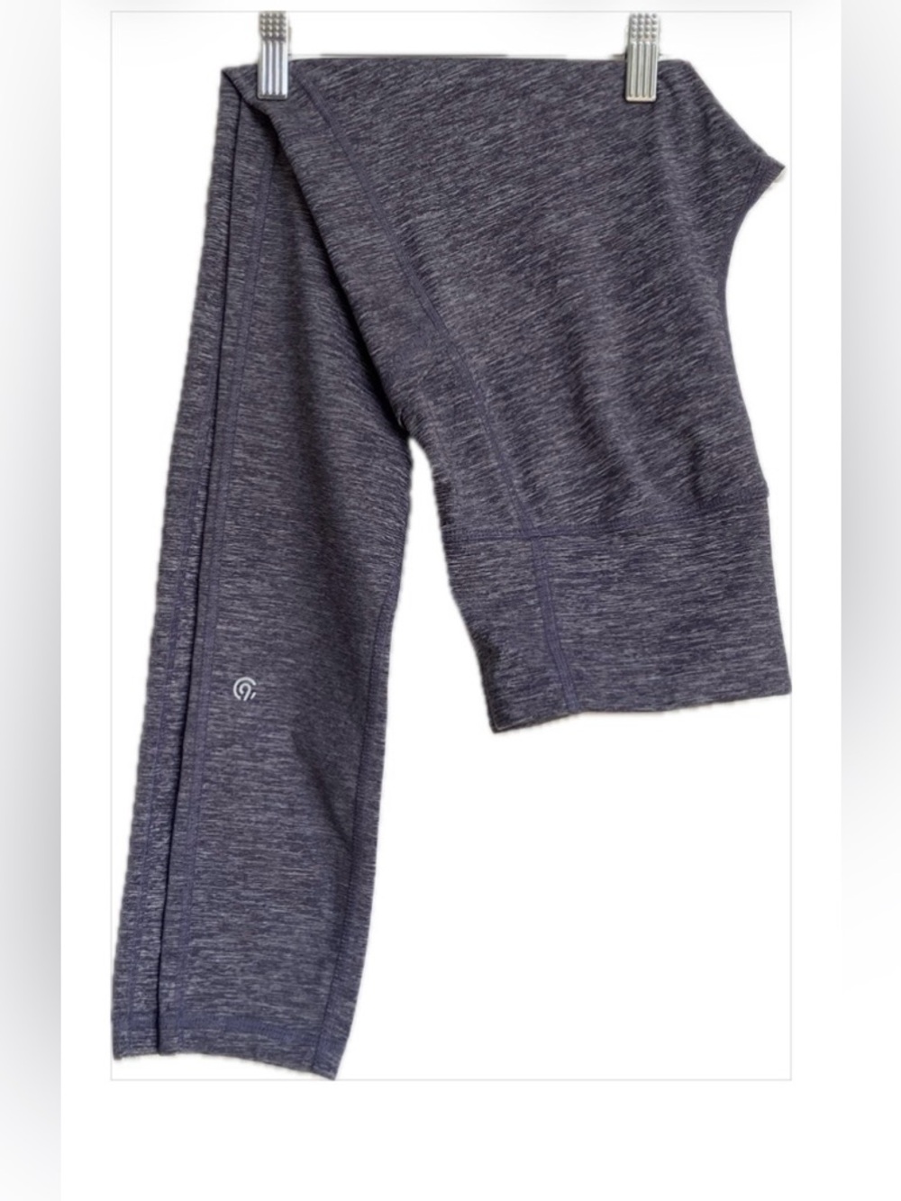 Champion Heathered Navy and Gray Active leggings.